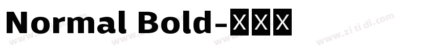 Normal Bold字体转换
